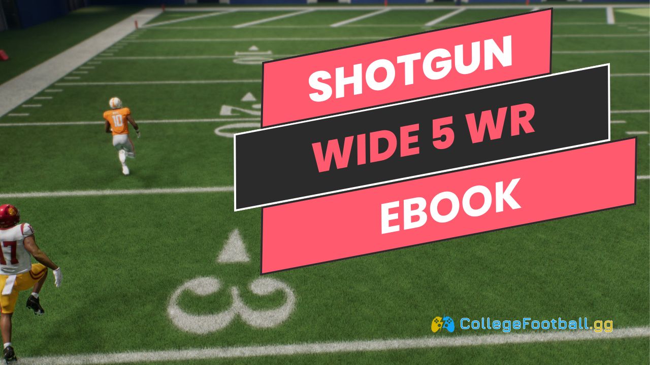 College Football 25 Gun Wide 5 WR eBook