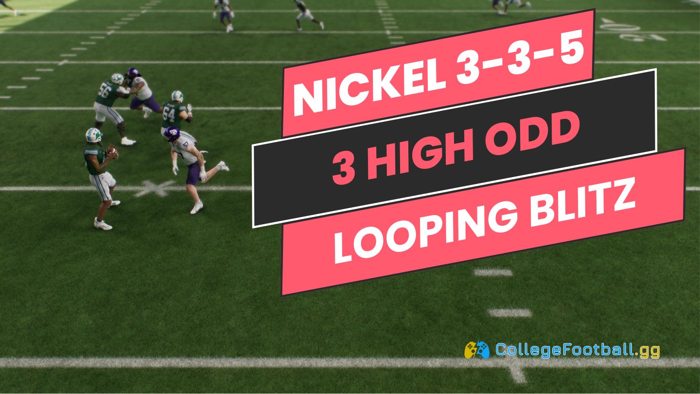 College Football 25 Nickel 3-3-5 Odd Blitz