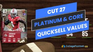 CFB 27 Ultimate Team Quicksell Values